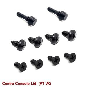 CENTRE CONSOLE LID RUBBERS + SCREWS for VT VX