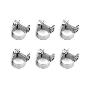 FUEL INJECTOR HOSE CLAMPS x 6
