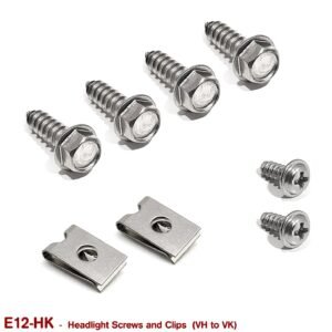 HEADLIGHT SCREWS and CLIPS for VH VK