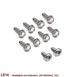 HEADLIGHT SCREWS for VL  (STAINLESS)