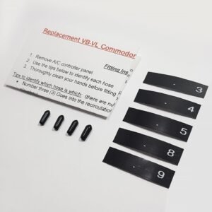 HEATER, A/C HOSE LABELS and VALVE PLUGS for VK VL