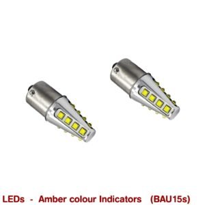 INDICATOR LEDs Globes  (BAU15s)