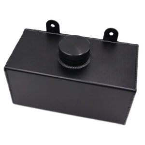 BLACK ALUMINIUM WINDSCREEN WASHER BOTTLE  (UNIVERSAL)