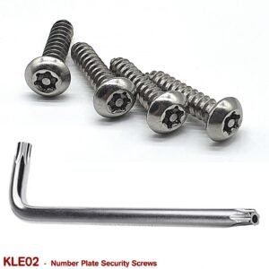 NUMBER PLATE SECURITY SCREWS for VK VL VN VP VQ VR VS VT VX VU VY VZ VE VF