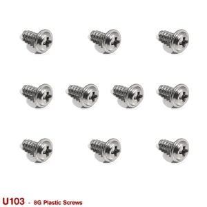 PLASTIC SCREWS 8G  (STAINLESS STEEL)