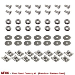 PREMIUM FRONT GUARD BOLT DRESS UP KIT for VB VC VH VK VL VN VP VR VS  (STAINLESS STEEL)