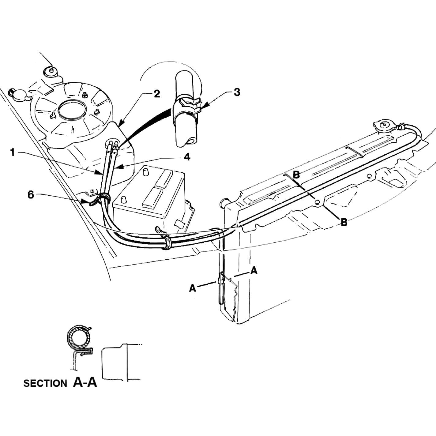 RADIATOR OVERFLOW BOTTLE HOSE KIT for VB VC VH VK VL VN VP VR VS - Image 3