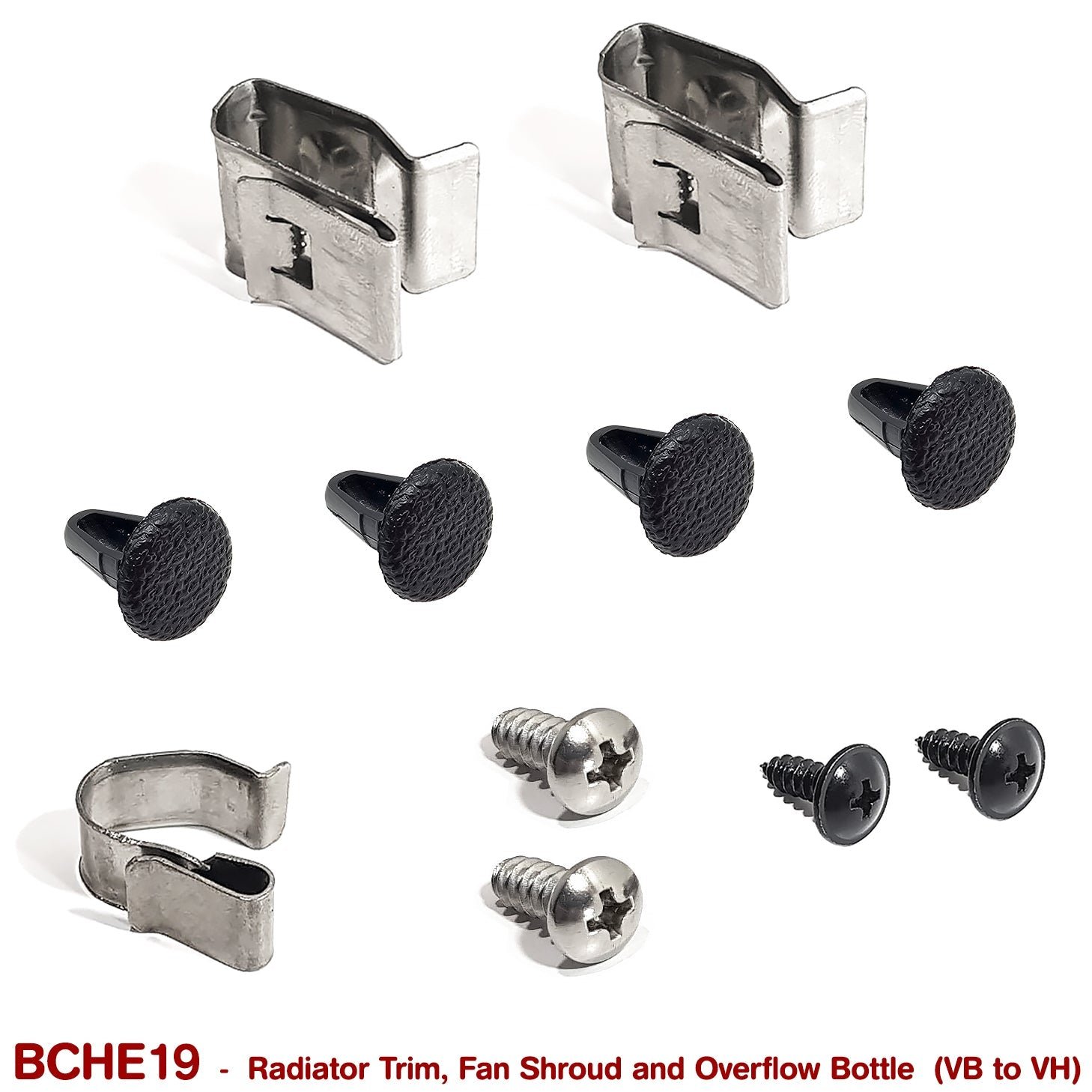 RADIATOR TRIM, FAN SHROUD and OVERFLOW FASTENERS for VB VC VH
