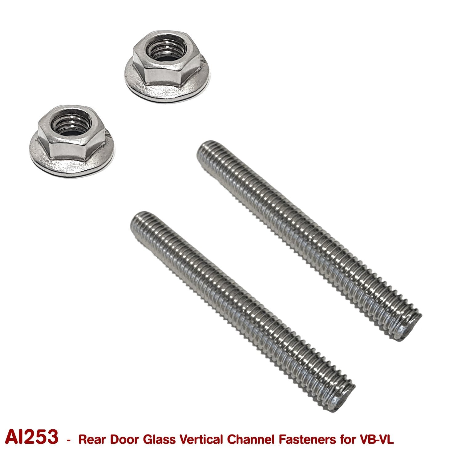 REAR DOOR GLASS CHANNEL FASTENERS for VB VC VH VK VL