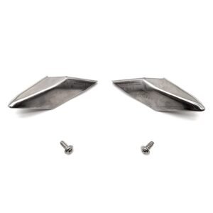 REAR UPPER BUMPER TRIM METAL END CAPS for VL