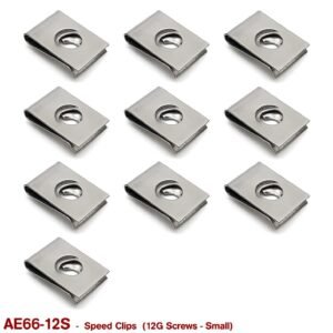 SCREW SPEED CLIPS - 12G SMALL  (STAINLESS STEEL)