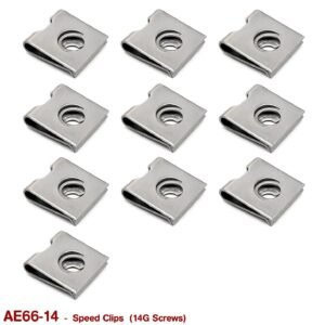 SCREW SPEED CLIPS - 14G  (STAINLESS STEEL)