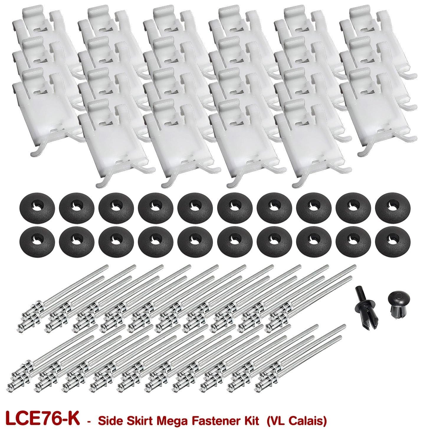 SIDE SKIRT SILL MEGA FASTENER KIT for VL CALAIS