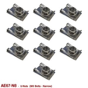 U-NUTS - M8 NARROW  (STAINLESS STEEL)