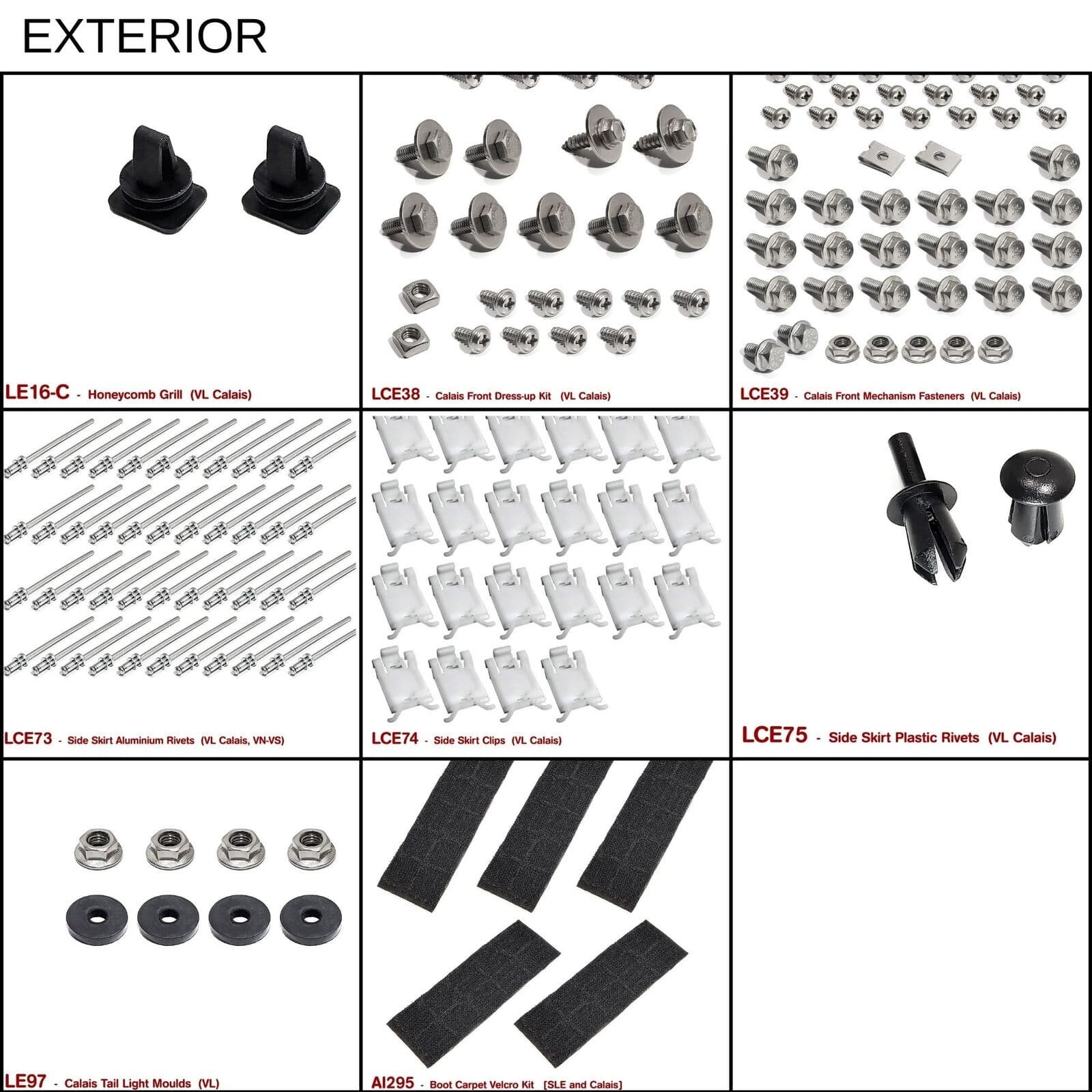 VL CALAIS MEGA FASTENER KIT - Image 2