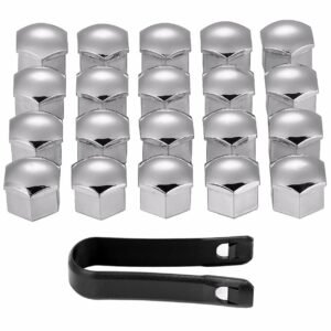 WHEEL NUT COVERS  (CHROME)
